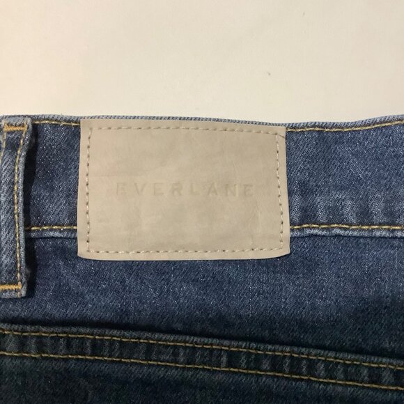 Everlane Women's The Way-High Denim Shorts Size 27 Medium Wash 5 Pocket Frayed - Picture 5 of 9